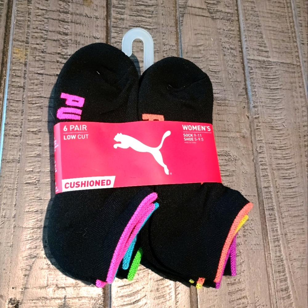Puma Black Low Cut Ankle Socks